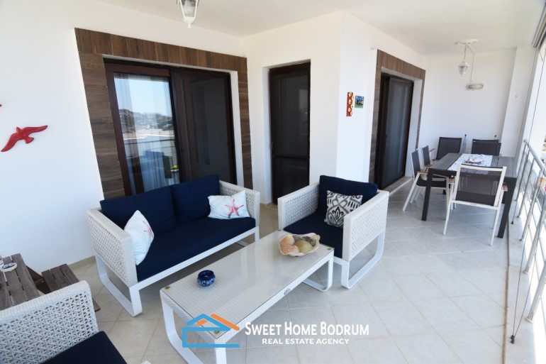 Bodrum, Yalıkavak 2 APARTMENTS TOGETHER for sale with sea view