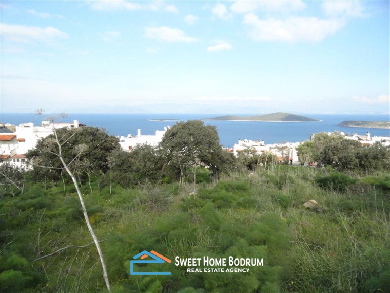 GÜNDOĞAN�DA DENİZ MANZARALI ARSA Sweet Home Bodrum