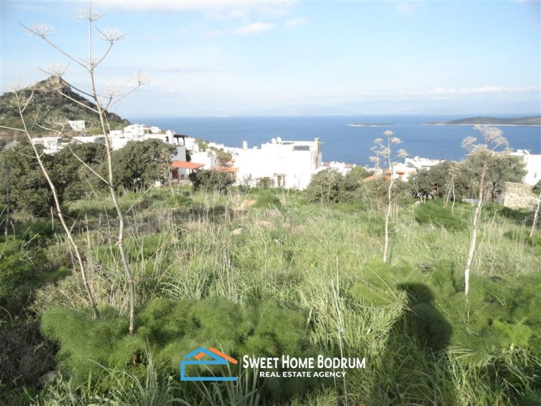 GÜNDOĞAN�DA DENİZ MANZARALI ARSA Sweet Home Bodrum