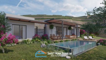 Konacık'ta Satılık Özel Bahçe ve Havuzlu Tek Katlı Villa