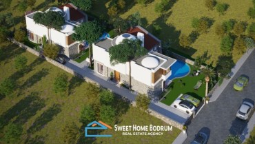 Ortakent Yahşi'de Satılık Denize Yakın, bahçe ve Havuzlu Müstakil Villa