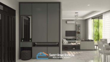 Bodrum Merkez'de Satılık Özel Bahçeli Site İçinde Villa