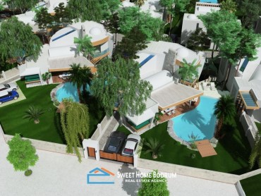 Ortakent Yahşi'de yeni proje lansman fırsatı 5+1 villa