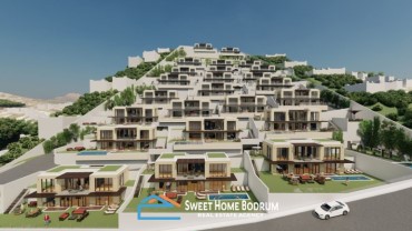 Bodrum Yalıkavak'ta Deniz Manzaralı Satılık 5+1 Tripleks Villa