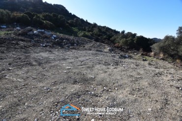 Yalıkavak Gökçebel'de satılık deniz manzaralı arsa