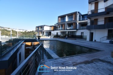 Bodrum, Gumbet 2+1 Flat For Sale in an elite complex 