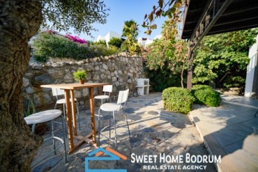Bodrum Gümüşlük, Site İçinde Satılık 3+1 Villa